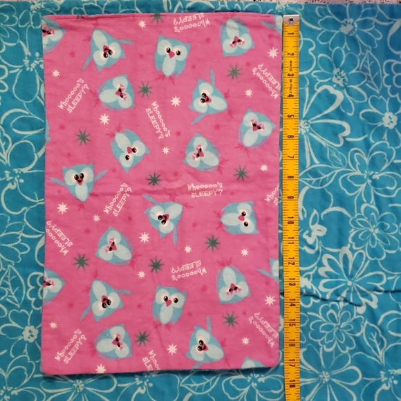 3 Pc Handmade OWL reversible dog/cat blanket set - Picture 5 of 6